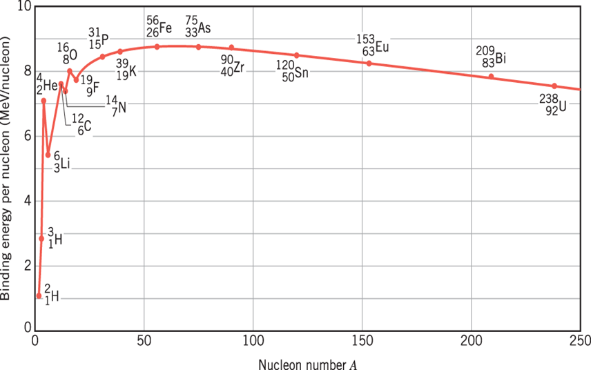 What is the most tightly bound nuclei?