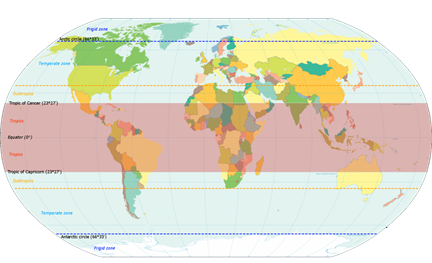 Helminths affected areas